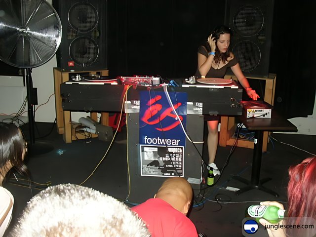 DJ Woman Entertains Crowds with Music