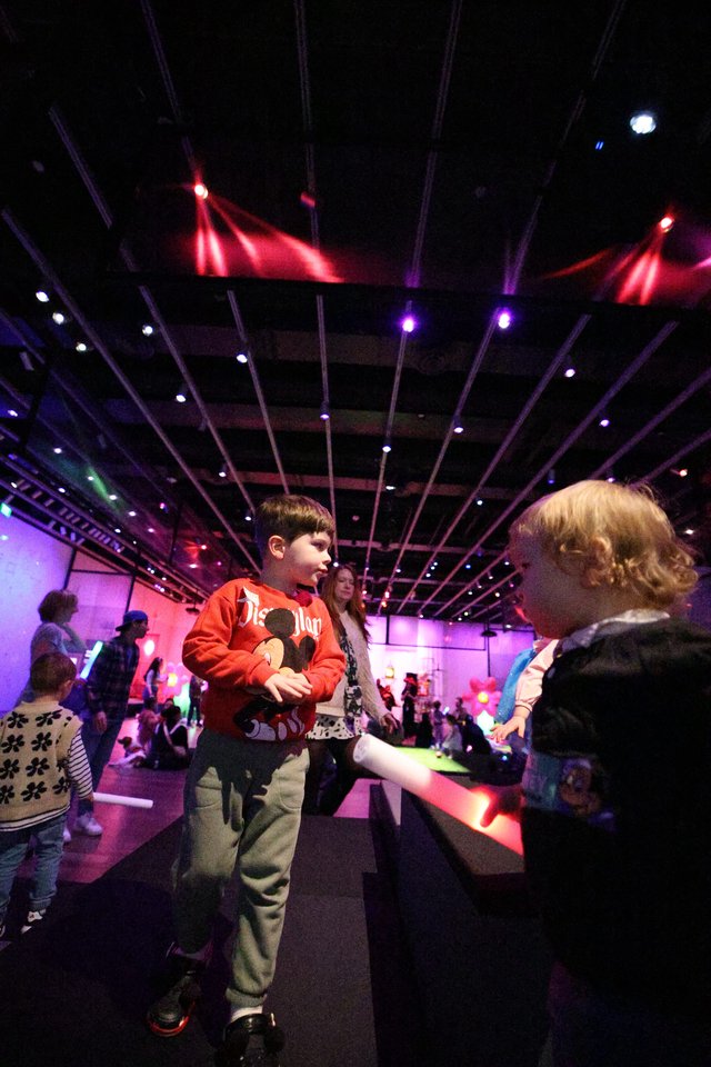 Children Dancing at Baby Rave Event