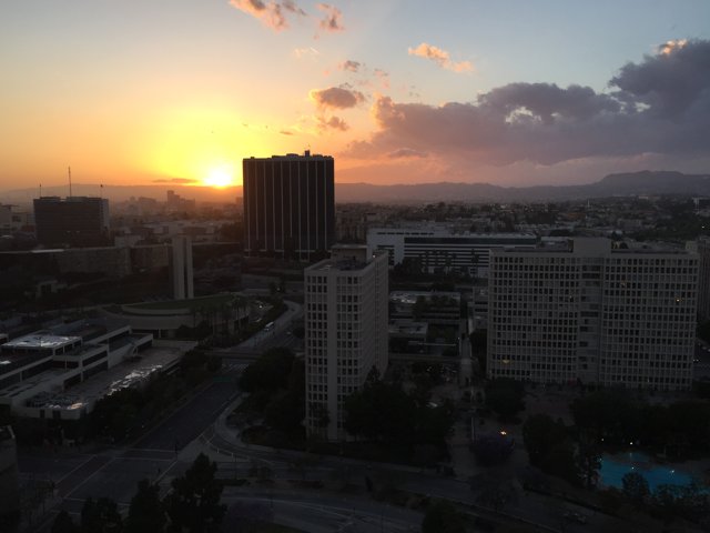 Sunset over the City of Angels