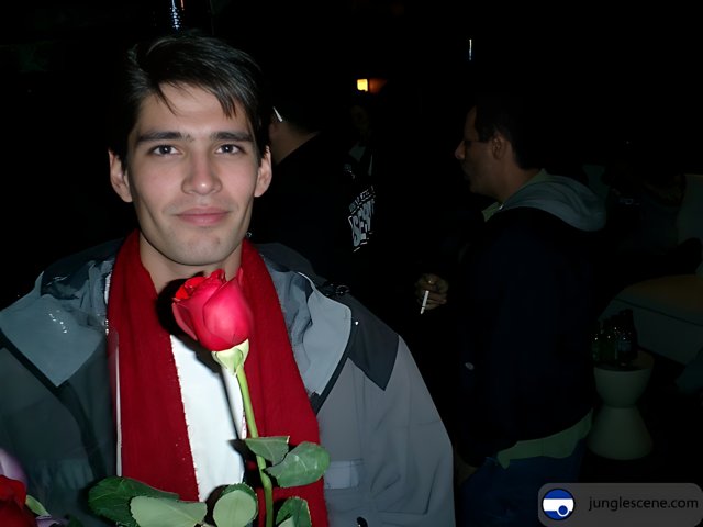 Man Holding a Rose