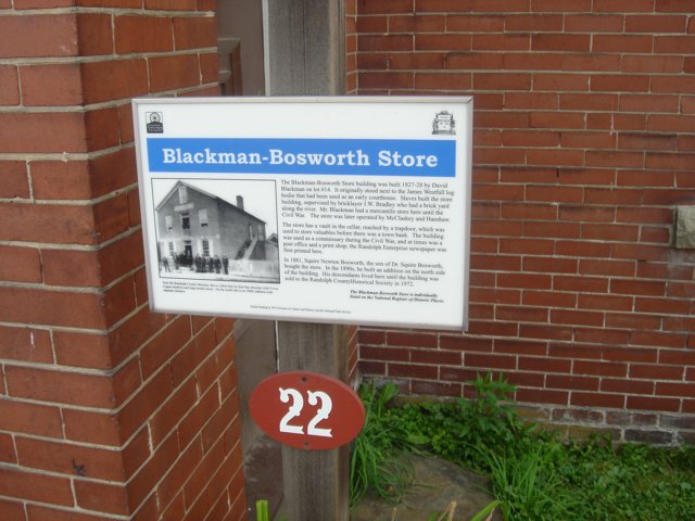 Blackman Bowerworth Stores Advertising Sign