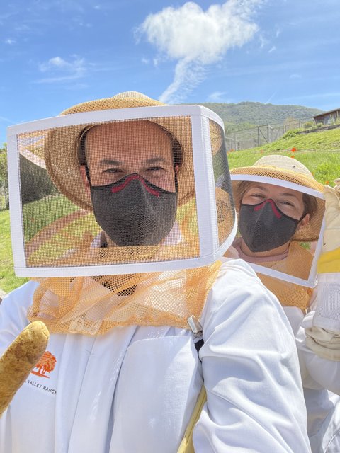 Beekeeping Couple in California Countryside