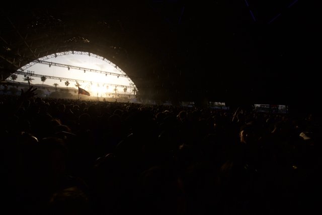 Sundown Concert with a Crowd