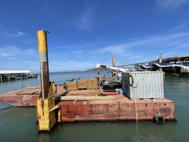 The Crane Boat at the San Francisco Waterfront