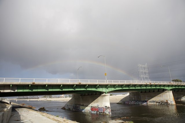 Rainbow Arch Over Graffiti Bridge