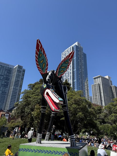 Urban Art Meets San Francisco Skyline
