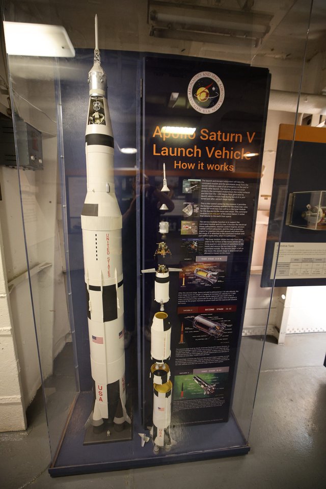 Apollo Saturn V Launch Vehicle Display at USS Hornet Museum