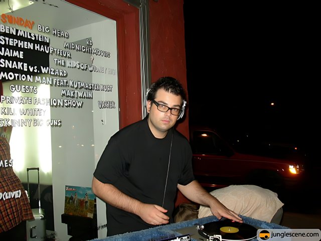 DJ Set in the Urban Night
