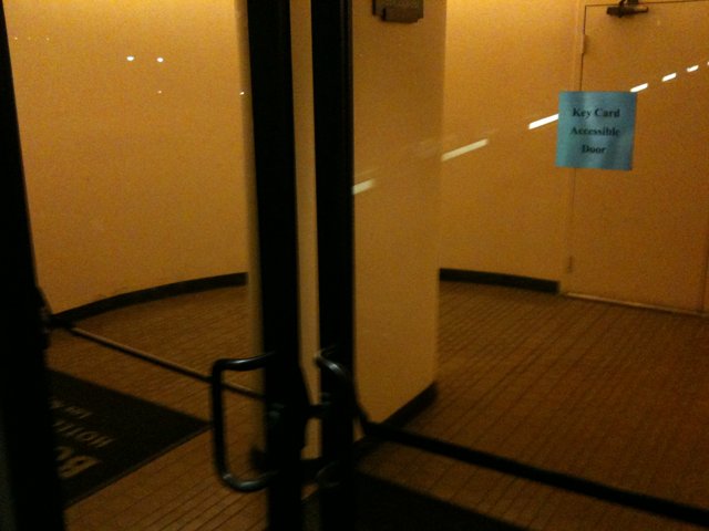 No Smoking Door in a Stylish LA Building