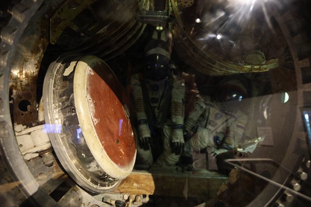 Inside a Vintage Space Capsule at Chabot Space Center