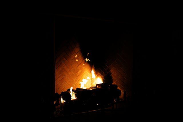 Cozy Flames in the Dark