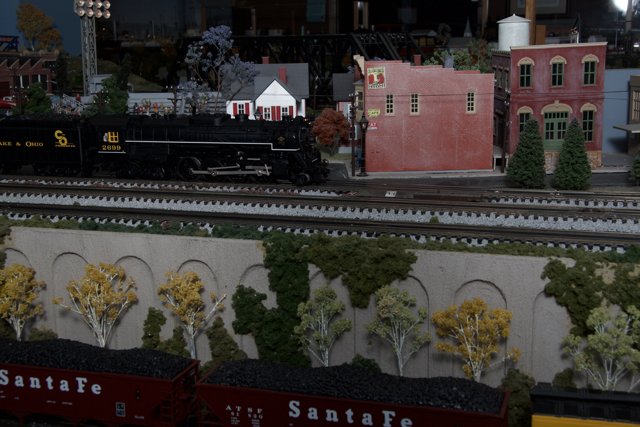 Model Train in Miniature City