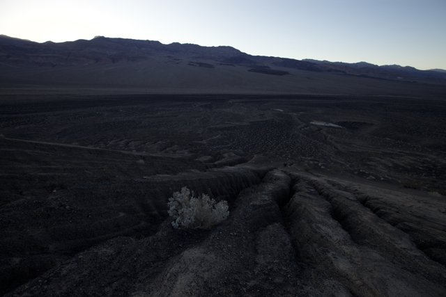 Fading Sunlight over Death Valley Plateau
