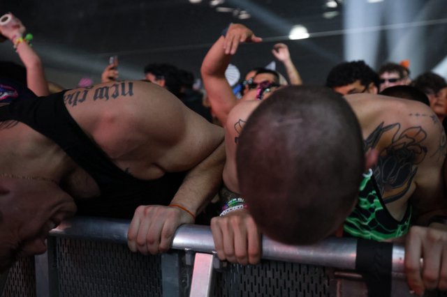Crowd Surge at Wobbleland 2026 Festival Barrier