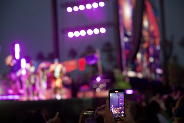 Capturing the Beat: A Purple Night at Coachella 2024