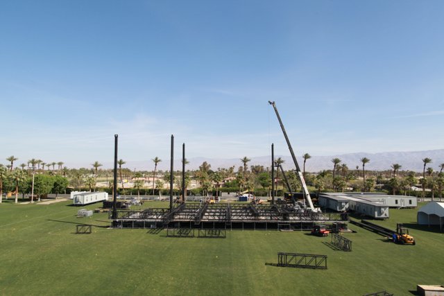 Spectacular Stage and Crane in Coachella