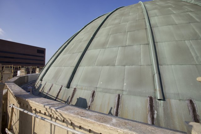 The Metal Dome of the Planetarium Building
