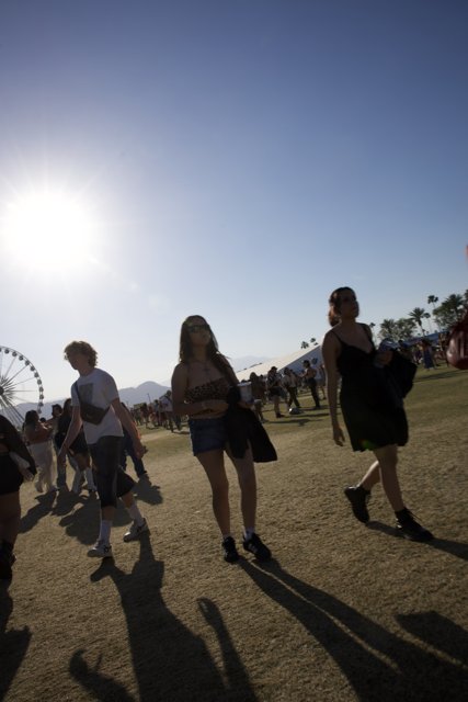 Sunset Strides: Festival Vibes at Coachella 2024