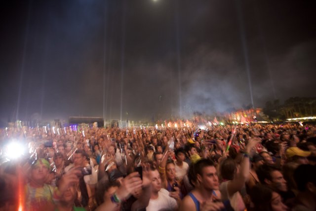 Coachella Music Festival Lights Up the Night Sky
