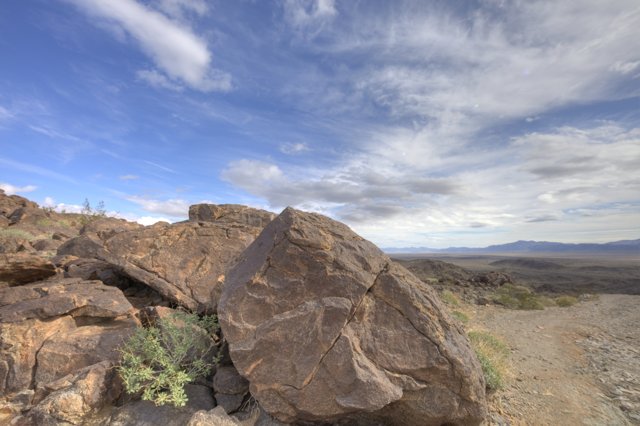 Desert Vista from Rocky Terrain