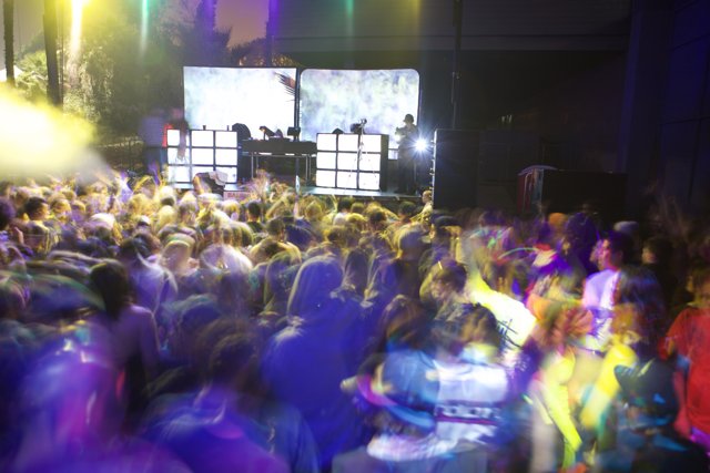 New Year's Eve Partygoers Dance the Night Away