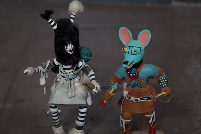 Native American toy figurines