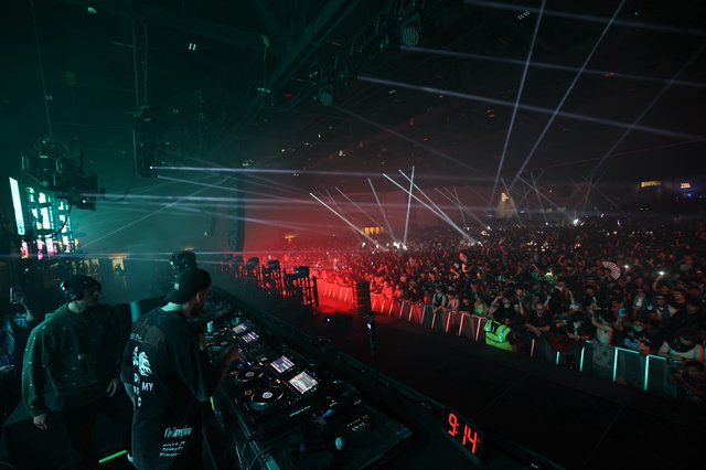 DJ Set Overlooking Massive Crowd at Wobbleland 2026
