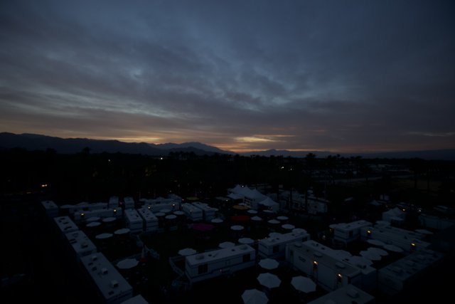 Sunset Over Coachella Campgrounds