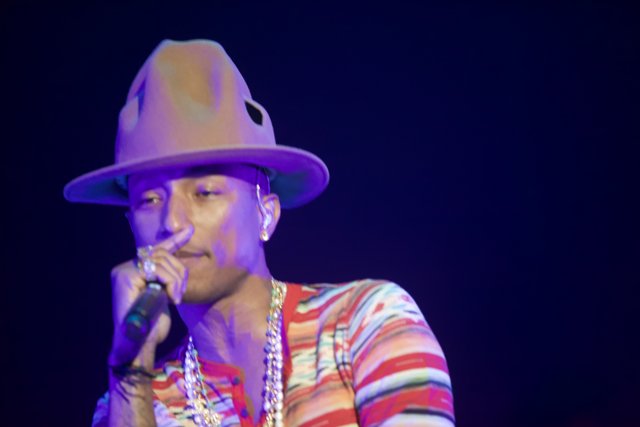Pharrell Williams Rocks Cowboy Hat During Coachella Performance