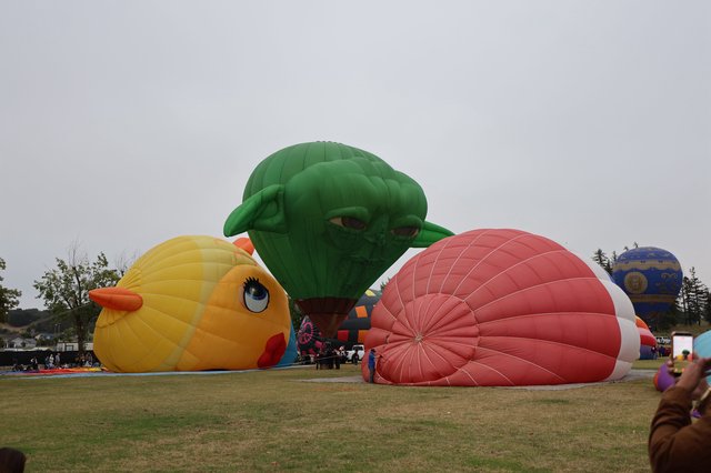 Giant Character Balloons Inflate at Sonoma Balloon Classic