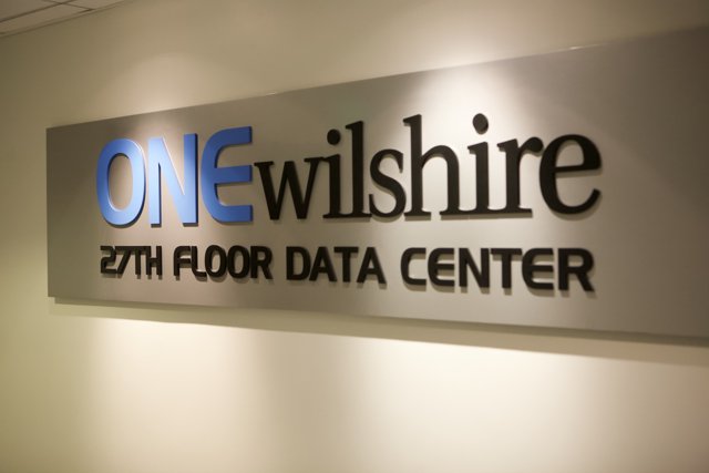 One Willshire Data Center Sign