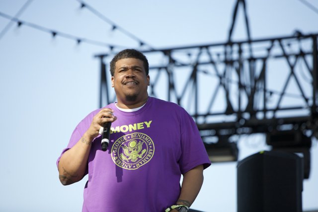 Purple Shirt Performer Takes Coachella By Storm