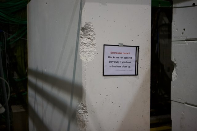Warning at the SLAC Bunker