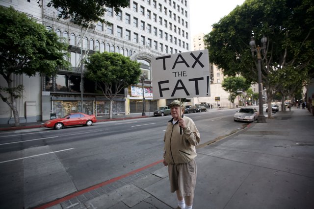 Tax the Fat Sign Holder