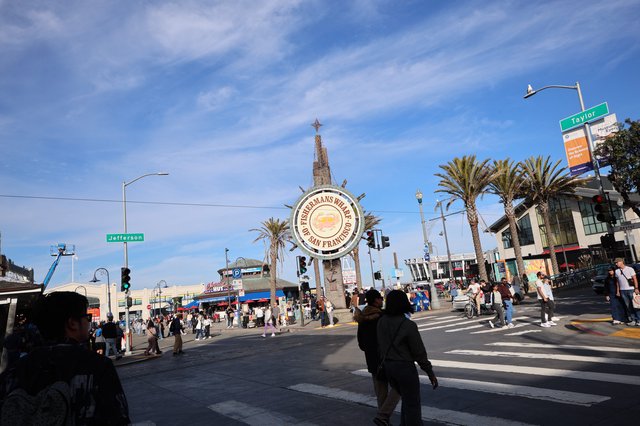 Bustling Evening at Fisherman's Wharf, San Francisco