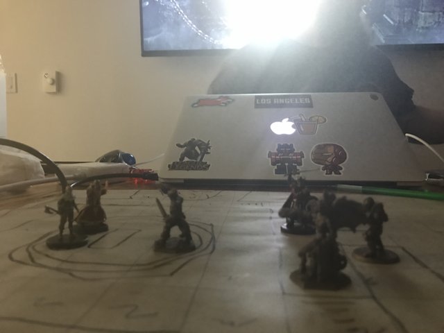 Gaming Night with Figurines