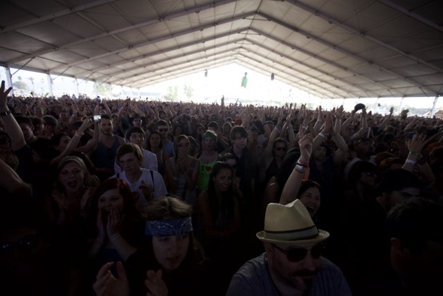 Fashionable Crowd at Coachella Music Festival