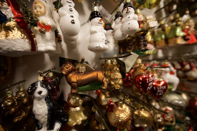 Festive Christmas Ornament Collection Display