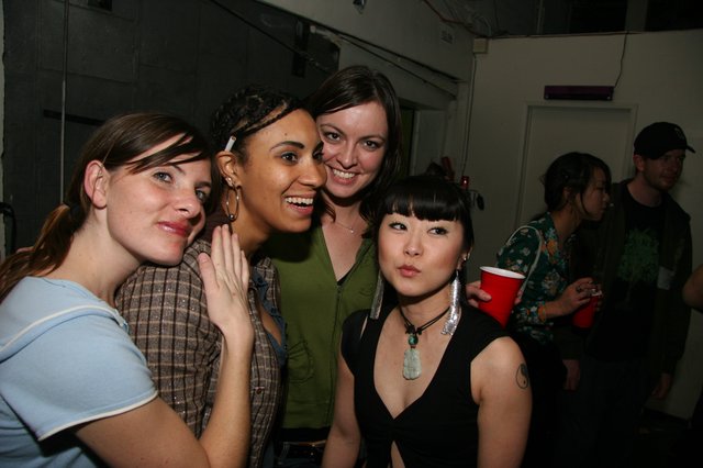 Four Friends Celebrate New Year's Eve 2005