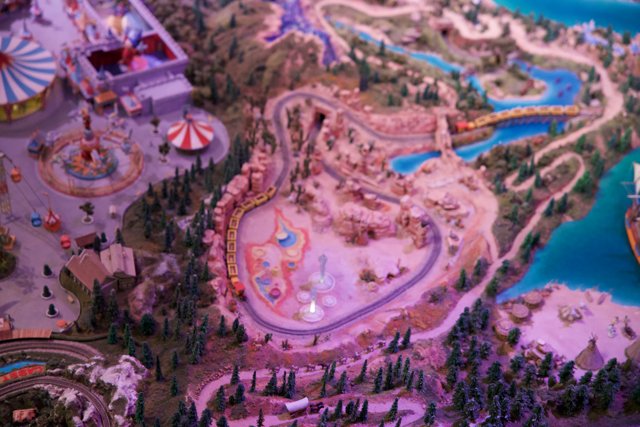 Magic at Hand: Miniature Disneyland Model