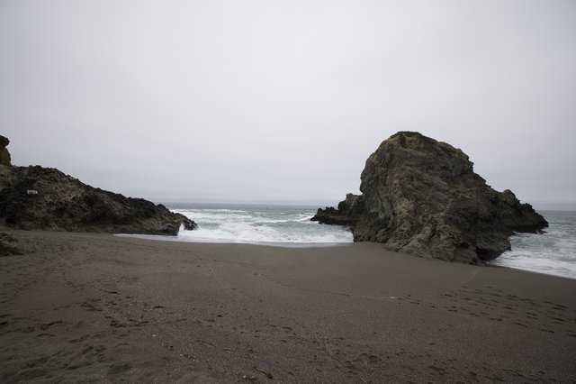 Misty Cove at Dusk on the Northern California Coast