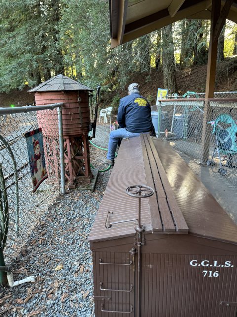 Quiet Moment at the Railway Hut