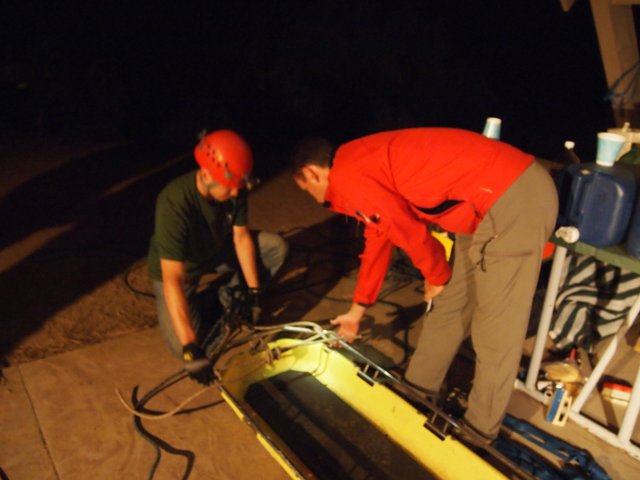 Nighttime Boat Repair