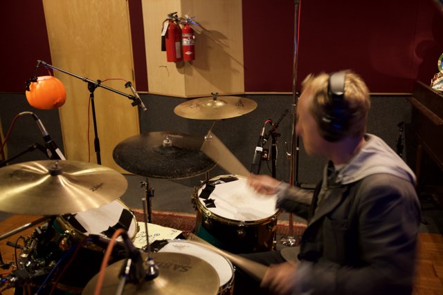 Josh Freese Rocking out in the Studio