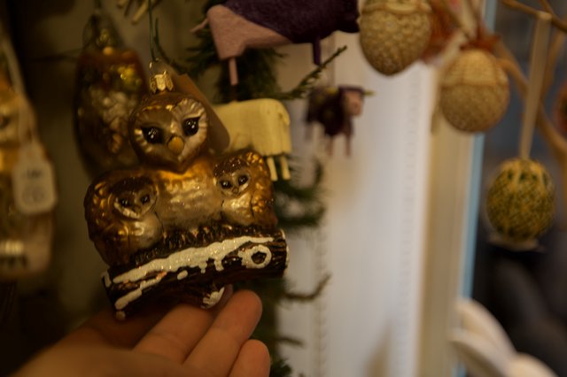 Handcrafted Owl Ornaments Christmas Tree Decoration Display