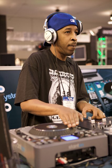 DJ Roc Raida with Headphones