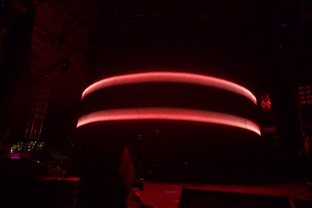 Red Glow on Coachella Stage