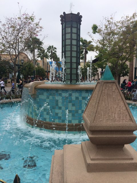 The Majestic Fountain at Disney California Adventure Park