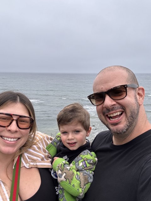 Family Joy by the Sea