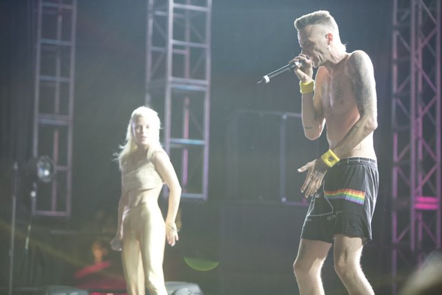 Shirtless Performer Rocks Coachella Stage